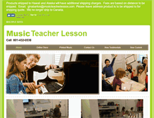Tablet Screenshot of musicteacherlesson.com
